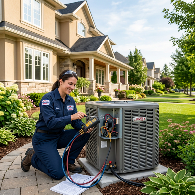 Happy family in comfortable home